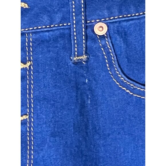 No Boundaries size 13 stretch jeans 4 button closure dark blue with gold 11" ris - Picture 13 of 13